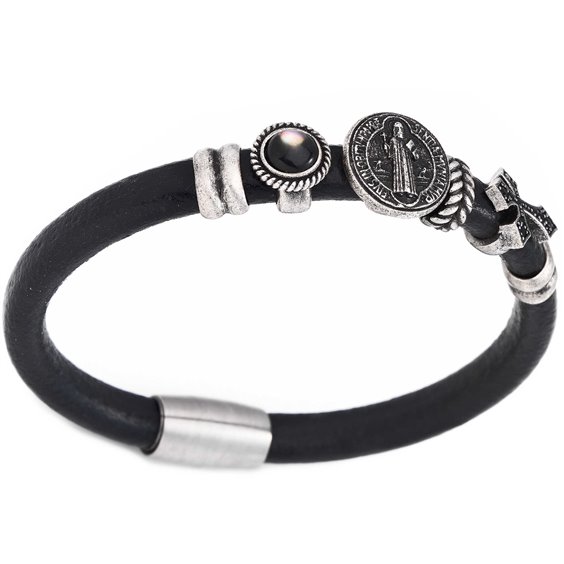 Armband Amen Herr A-Men in Leder BR502-L - BR502-L